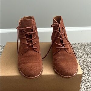 Brown Suede Ankle Boots